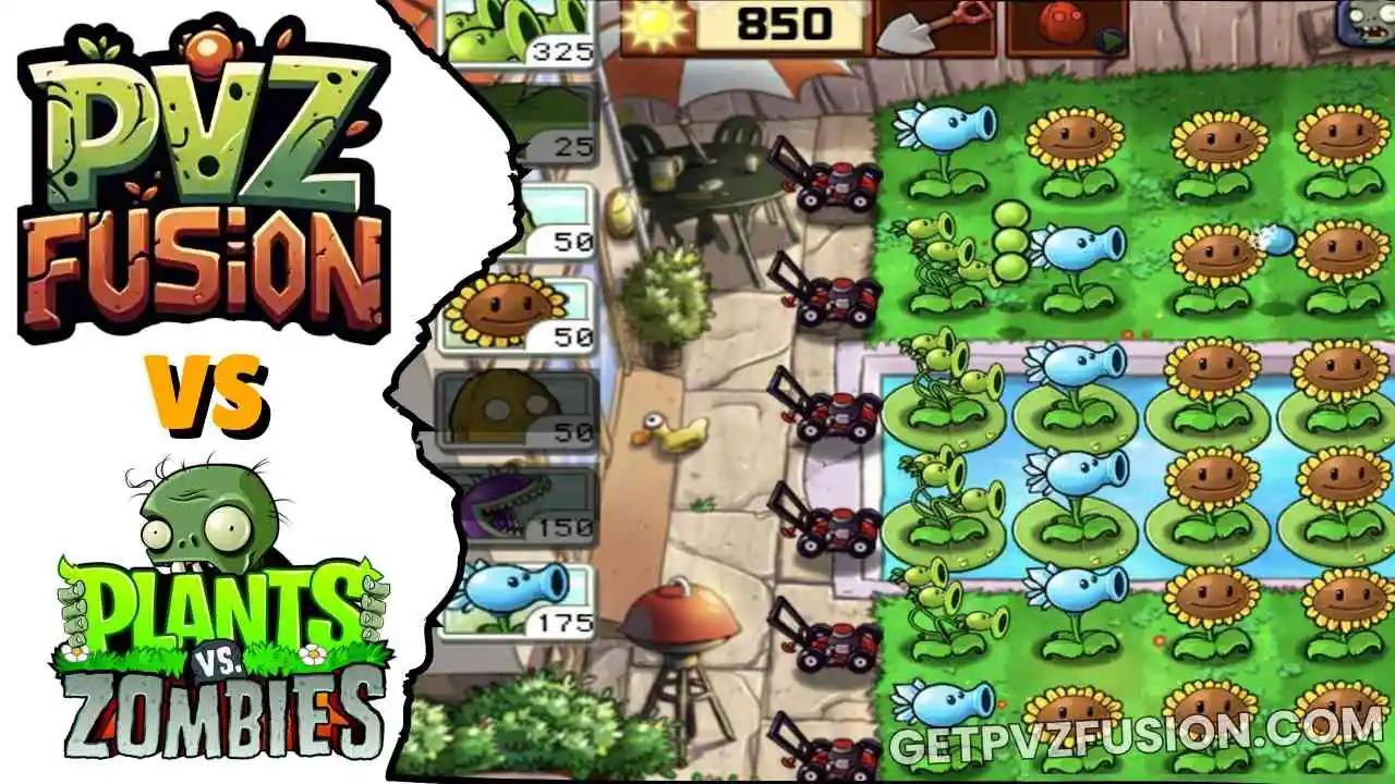 PVZ Fusion vs Plants vs Zombies (Official): Which is Better? 1 PVZ Fusion vs Plants vs Zombies